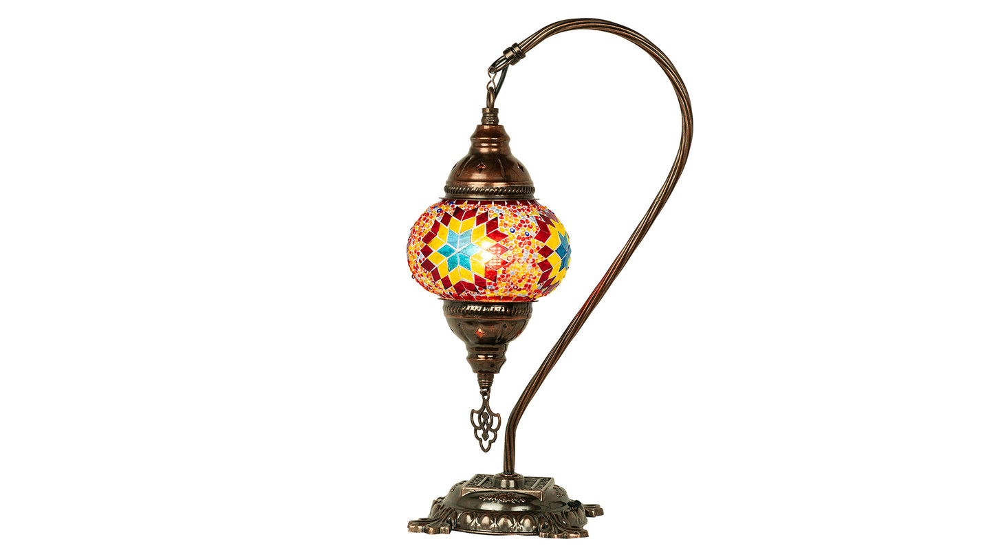 Orientalische  Mosaik Glas Handgefertigte Vintage Tischlampe L15