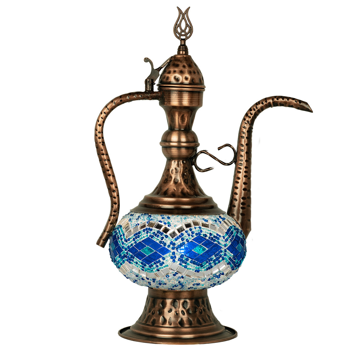 Orientalische  Mosaik Glas Handgefertigte Vintage Tischlampe L16