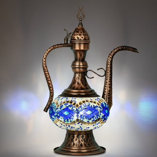 Orientalische  Mosaik Glas Handgefertigte Vintage Tischlampe L16