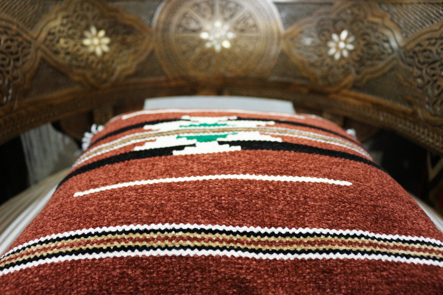 Neu 40 x 40 cm Beduinen orientalischer Kissenbezug 4093 - Damaskunst - [variant_title]-[option1]