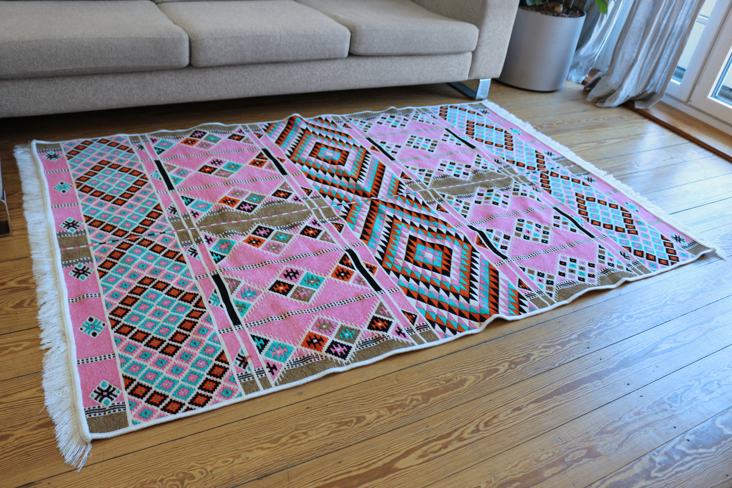 Neu 130x 200 cm Waschbarer Teppich, Kelim ,Carpet,Rug, RS 2-4-29 - Damaskunst - [variant_title]-[option1]