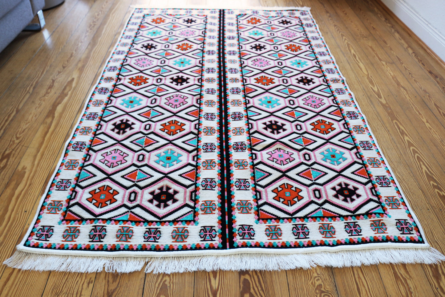 Neu 130x 200 cm Waschbarer Teppich, Kelim ,Carpet,Rug, RS 2-4-04 - Damaskunst - [variant_title]-[option1]
