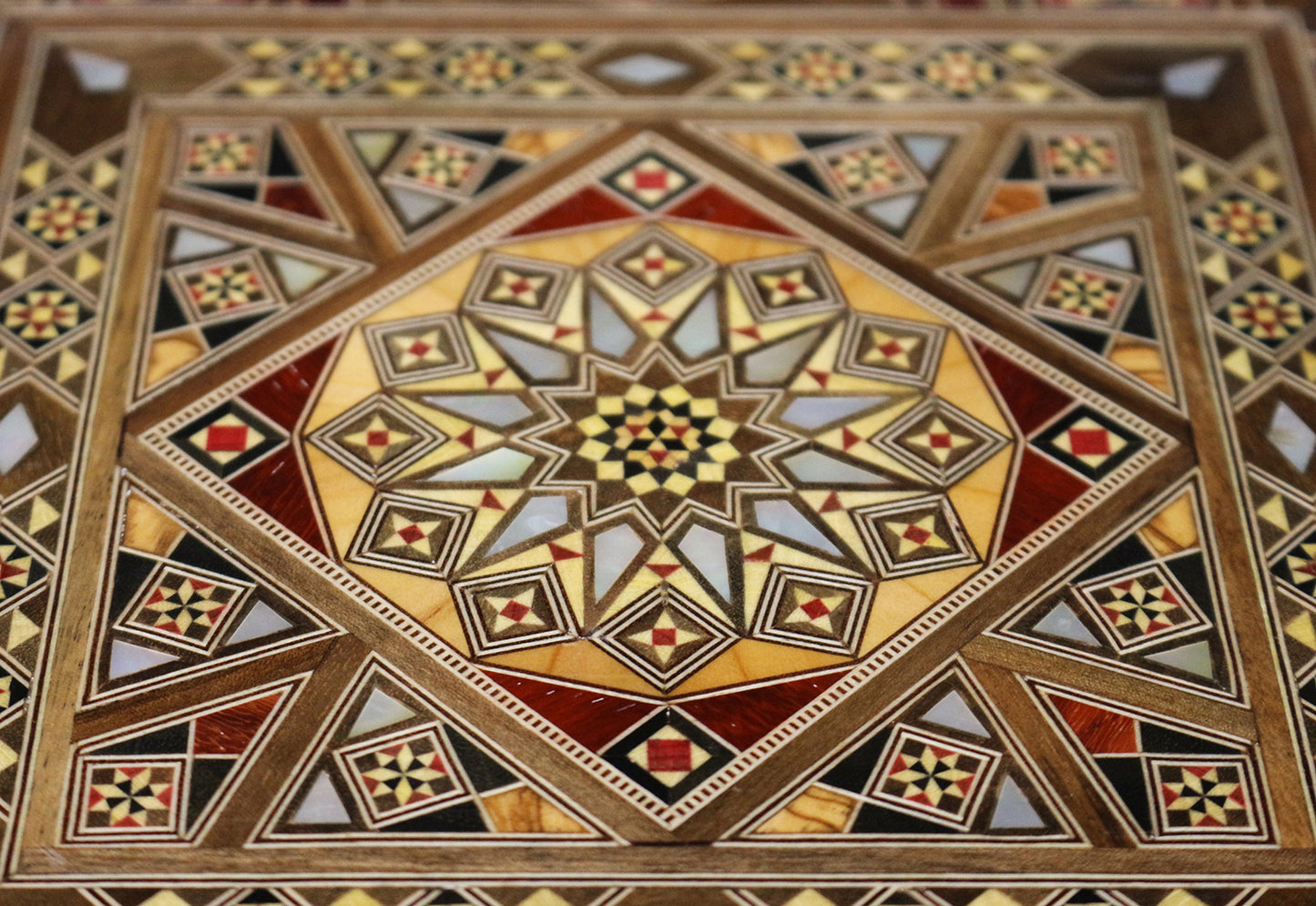 Neu Holz Mosaik Schatulle,Box,Kästchen, abschließbar,Damaskunst K 251