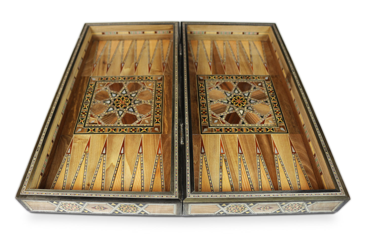 Neu 50x50 cm Holz Backgammon/Schachspiel/Tavla Brett  BK 504 mit Holz Backgammon Steine