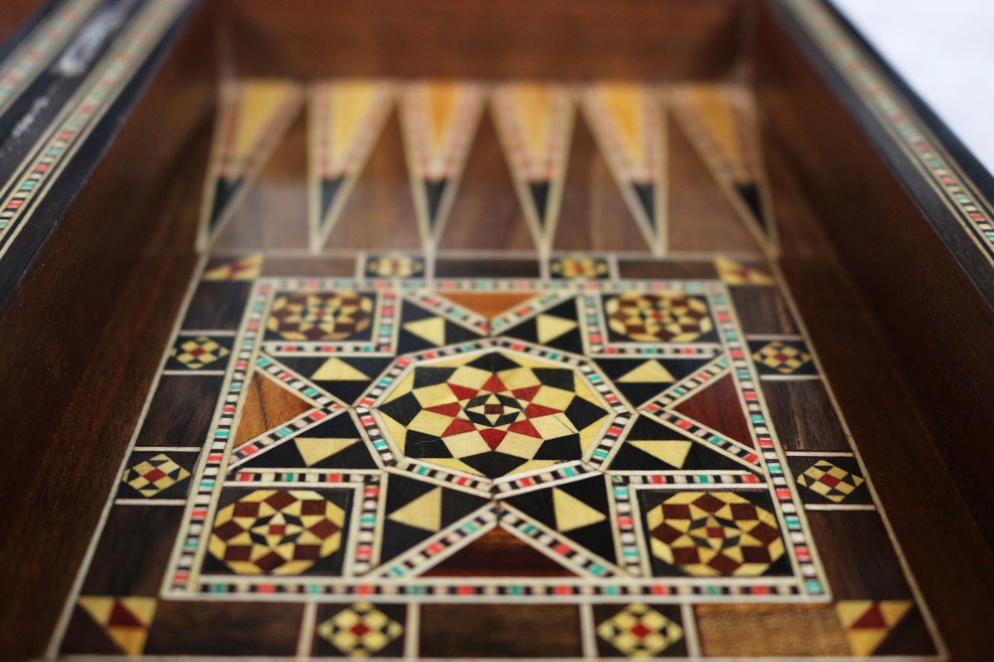 Neu 30 x 30 cm Holz Backgammon/Schachspiel/Dama Brett  BT 302 mit Holz Backgammon Steine