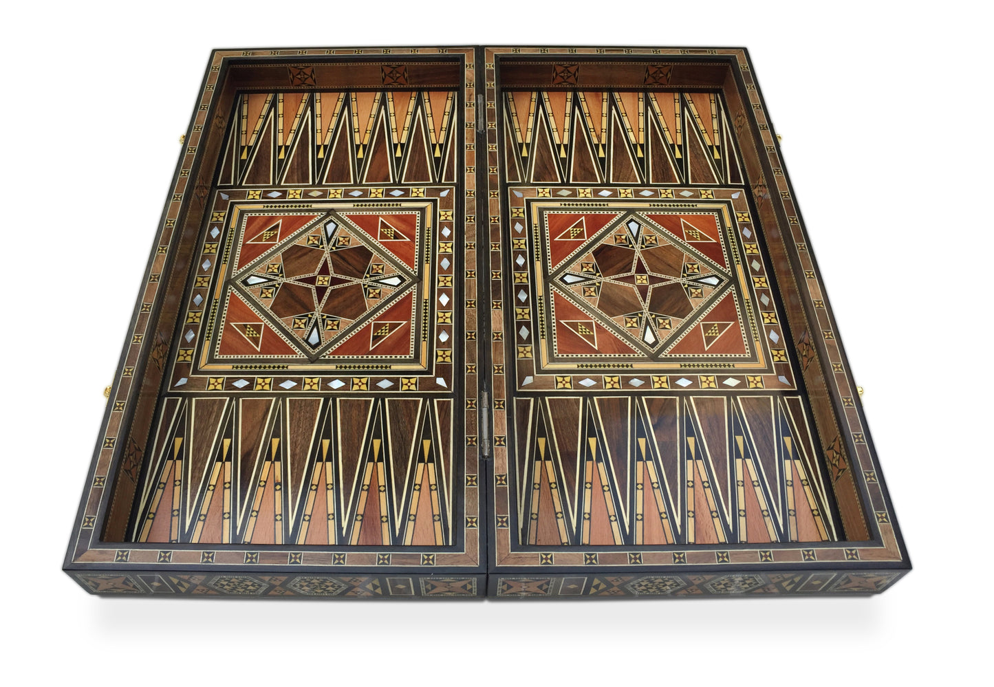 Holz Backgammon/Schach Brett inkl. Holz Steine BT505 B