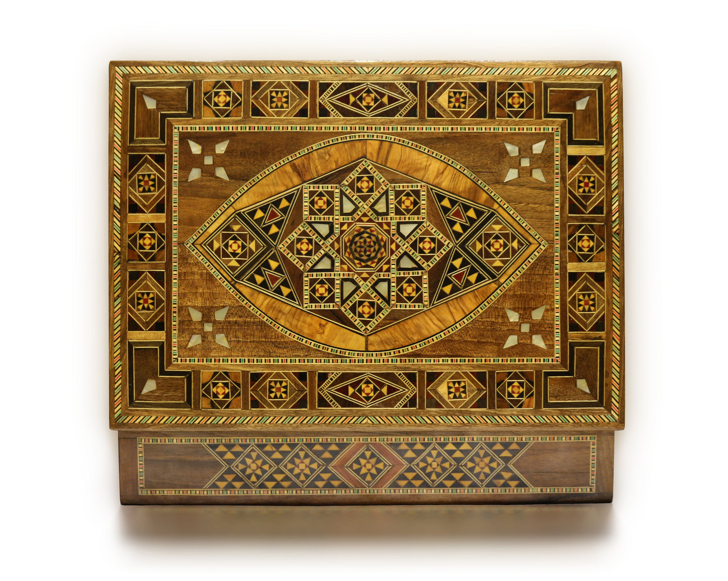 Neu Holz Mosaik Schatulle,Box,Kästchen, Damaskunst K 2-2-32 - Damaskunst - [variant_title]-[option1]