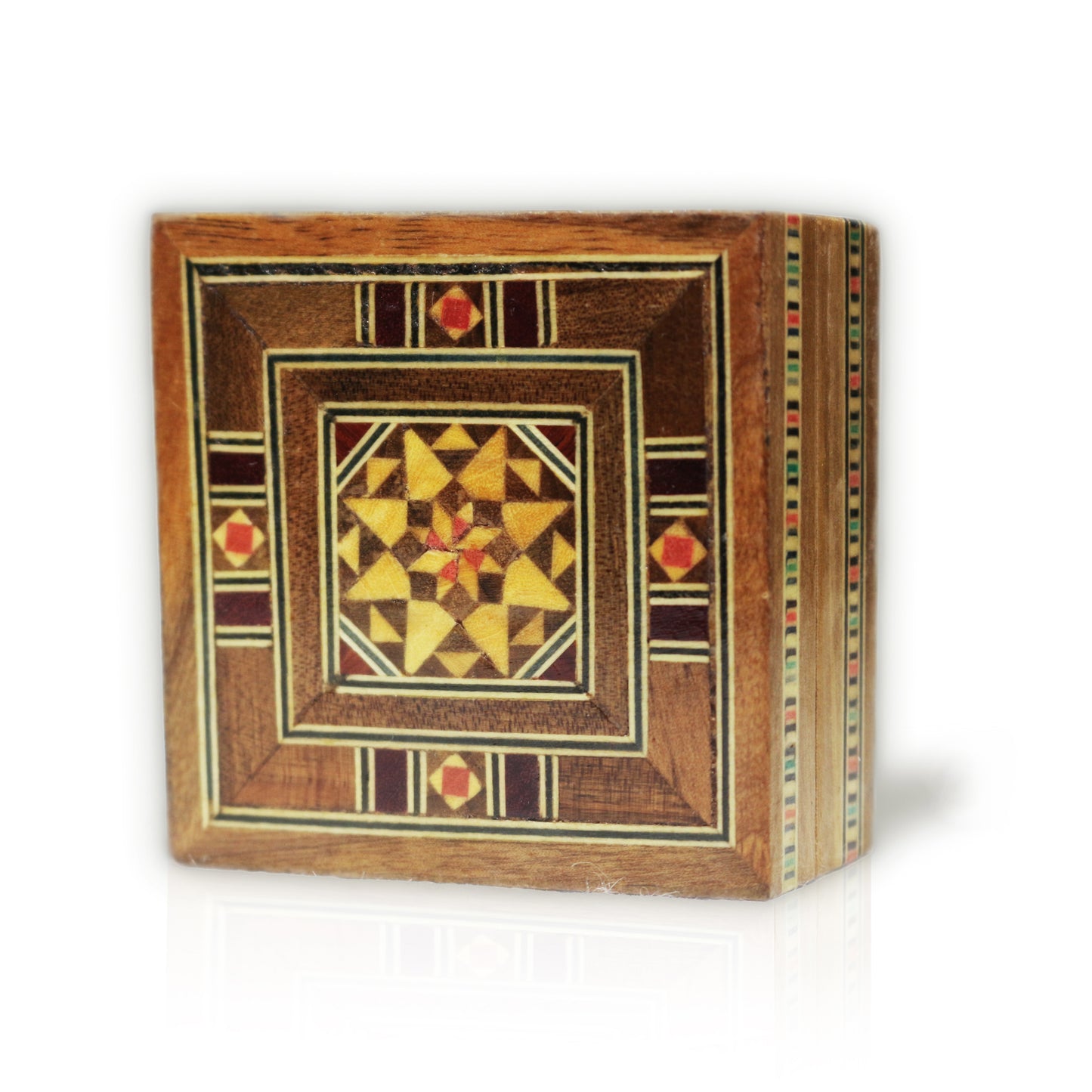 Neu Holz Mosaik Schatulle,Box,Kästchen, Damaskunst K 1-3-01 - Damaskunst - [variant_title]-[option1]