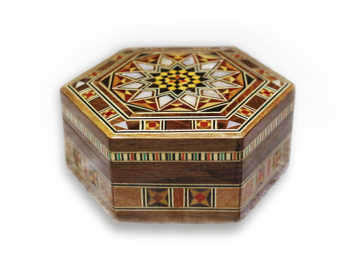 Neu Holz Mosaik Schatulle,Box,Kästchen, Damaskunst K 1-2-61 - Damaskunst - [variant_title]-[option1]