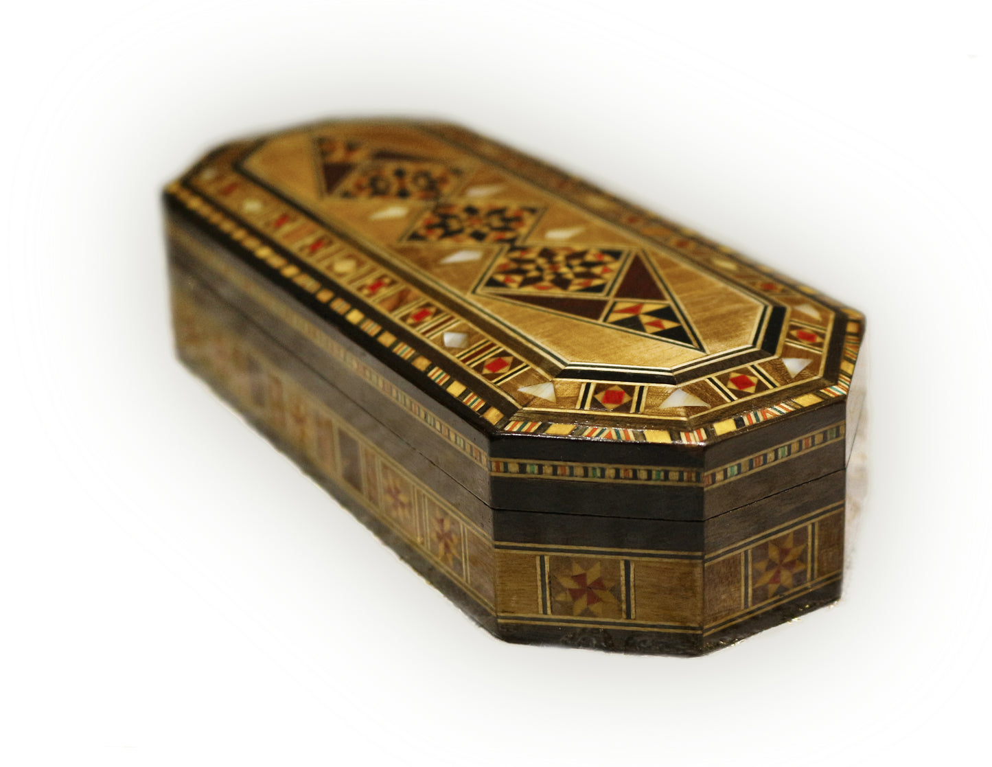 Neu Holz Mosaik Schatulle,Box,Kästchen, Damaskunst K 1-4-81 - Damaskunst - [variant_title]-[option1]