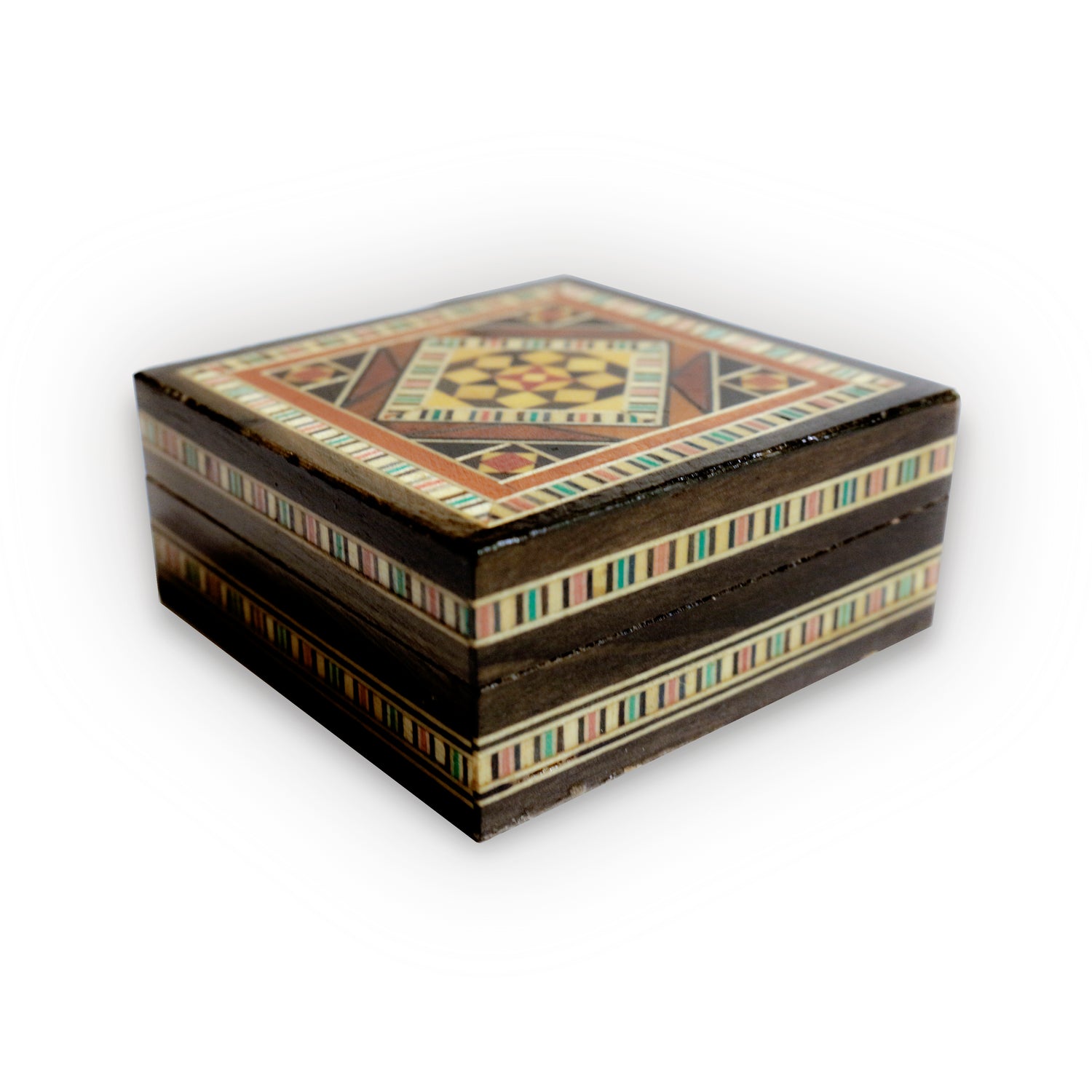 Neu Holz Mosaik Schatulle,Box,Kästchen, Damaskunst K 1-3-02 - Damaskunst - [variant_title]-[option1]