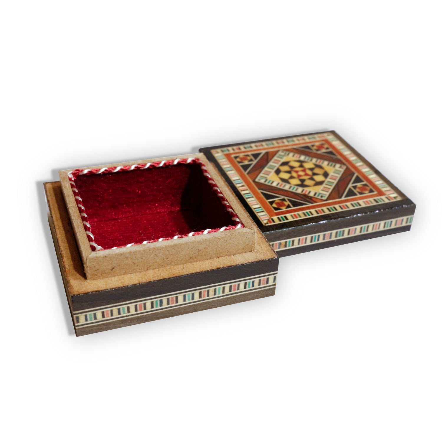 Neu Holz Mosaik Schatulle,Box,Kästchen, Damaskunst K 1-3-02 - Damaskunst - [variant_title]-[option1]