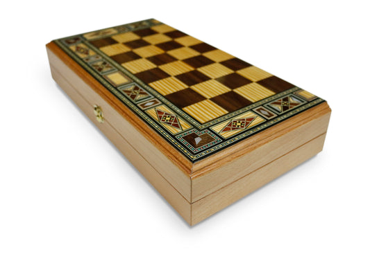 Holz Backgammon Schach Brett BT414