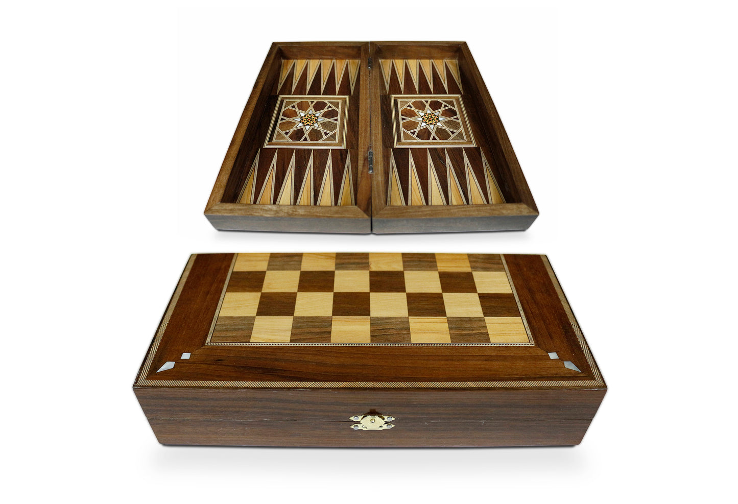 Holz BackgammonBrett/Schachkassette BM300