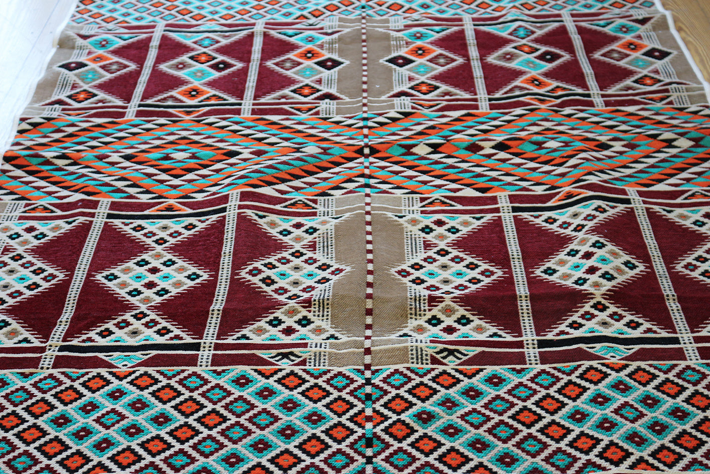 Neu 130x 200 cm Waschbarer Teppich, Kelim ,Carpet,Rug, RS 1-4-23