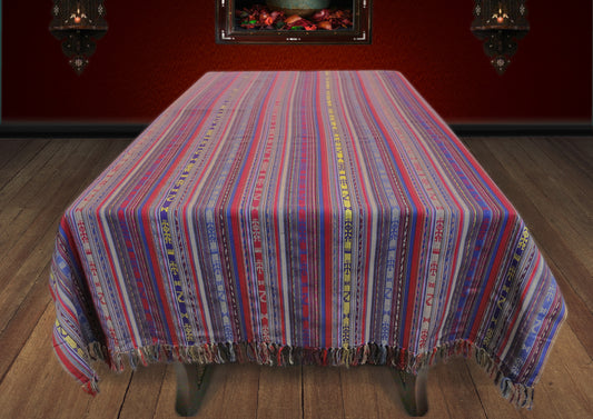Farbenfrohe Tischdecken aus Baumwollemischung, Damesco Stoffe, Damaskunst TS 004